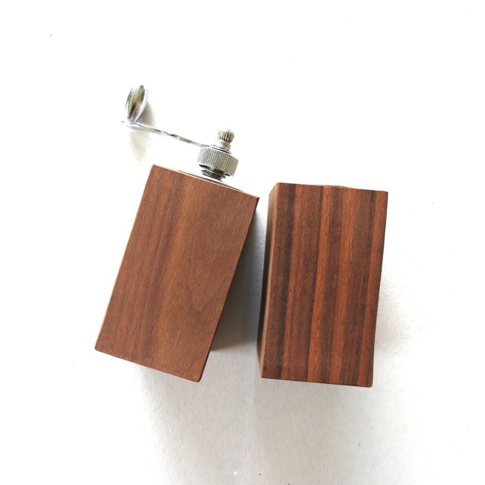 Vintage Teak Danish Modern Salt and Pepper Shakers